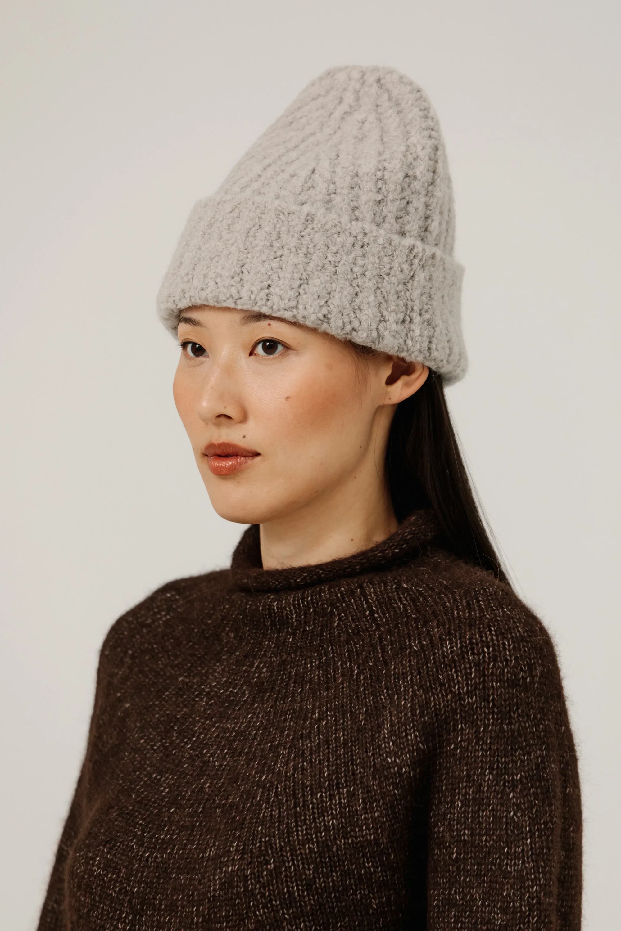 Colette Boucle Beanie in Mushroom