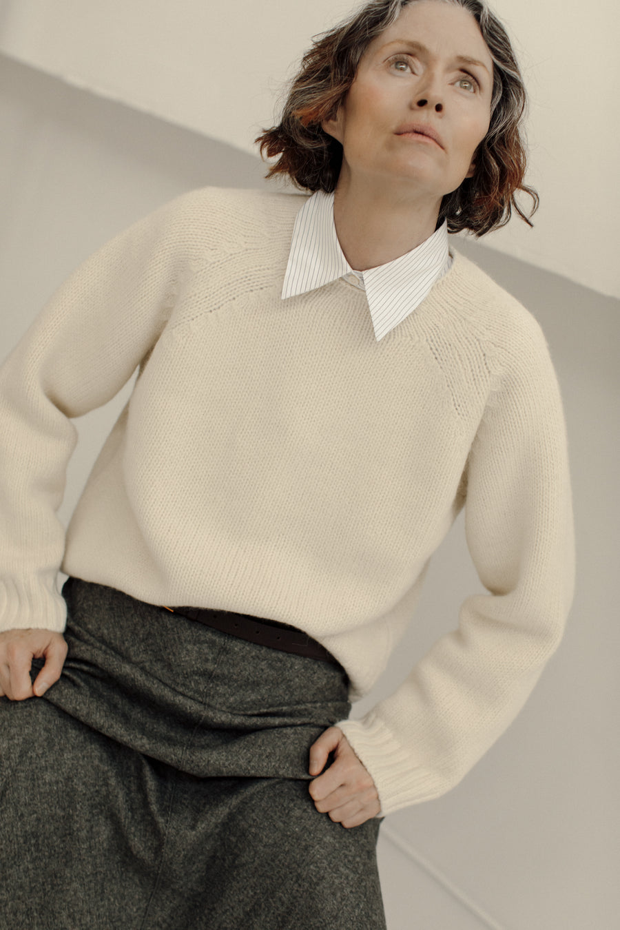 Gia Sweater in Chalk