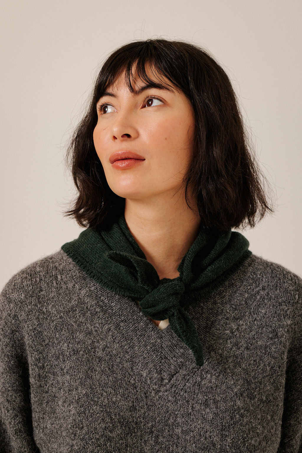 Baby Alpaca Bandana in Emerald