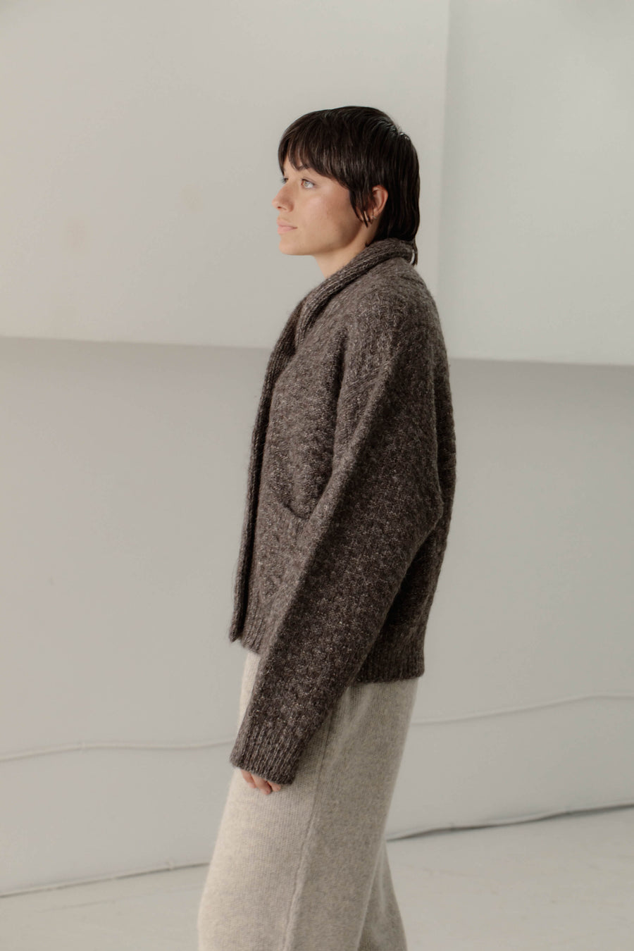 Bowen Shawl Cardi in Earth