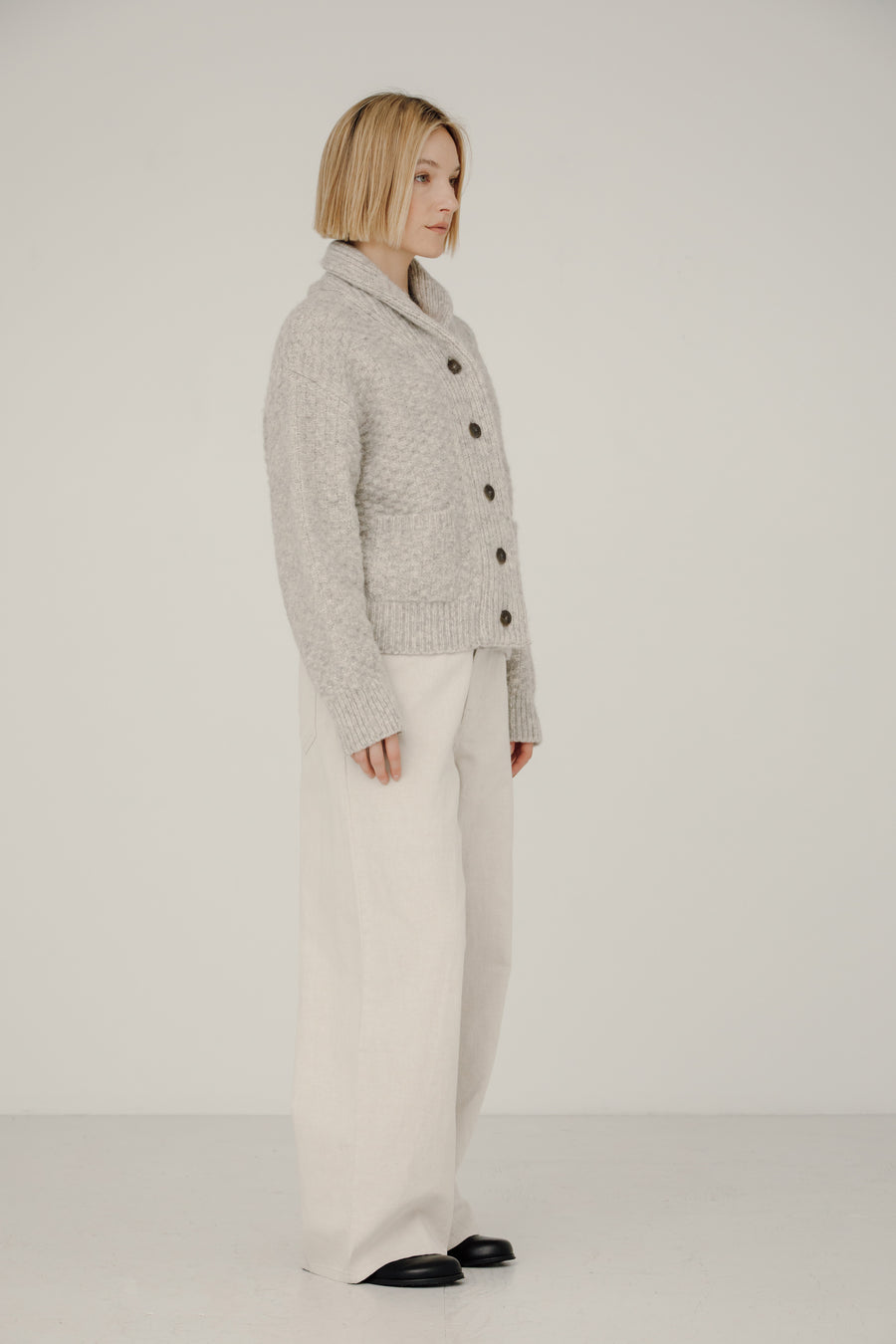 Bowen Shawl Cardi in Quartz