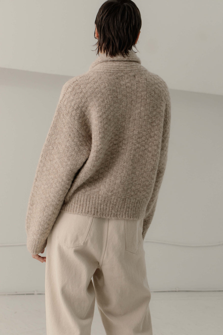 Bowen Shawl Cardi in Wheat