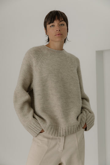 Channel Sweater in Sandstone