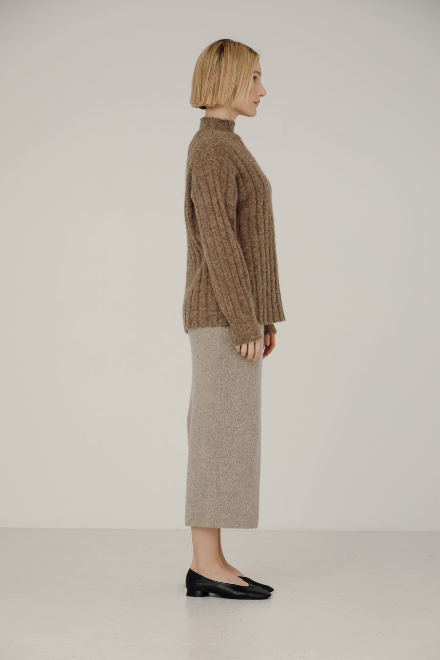 Demi Mock Neck in Rye