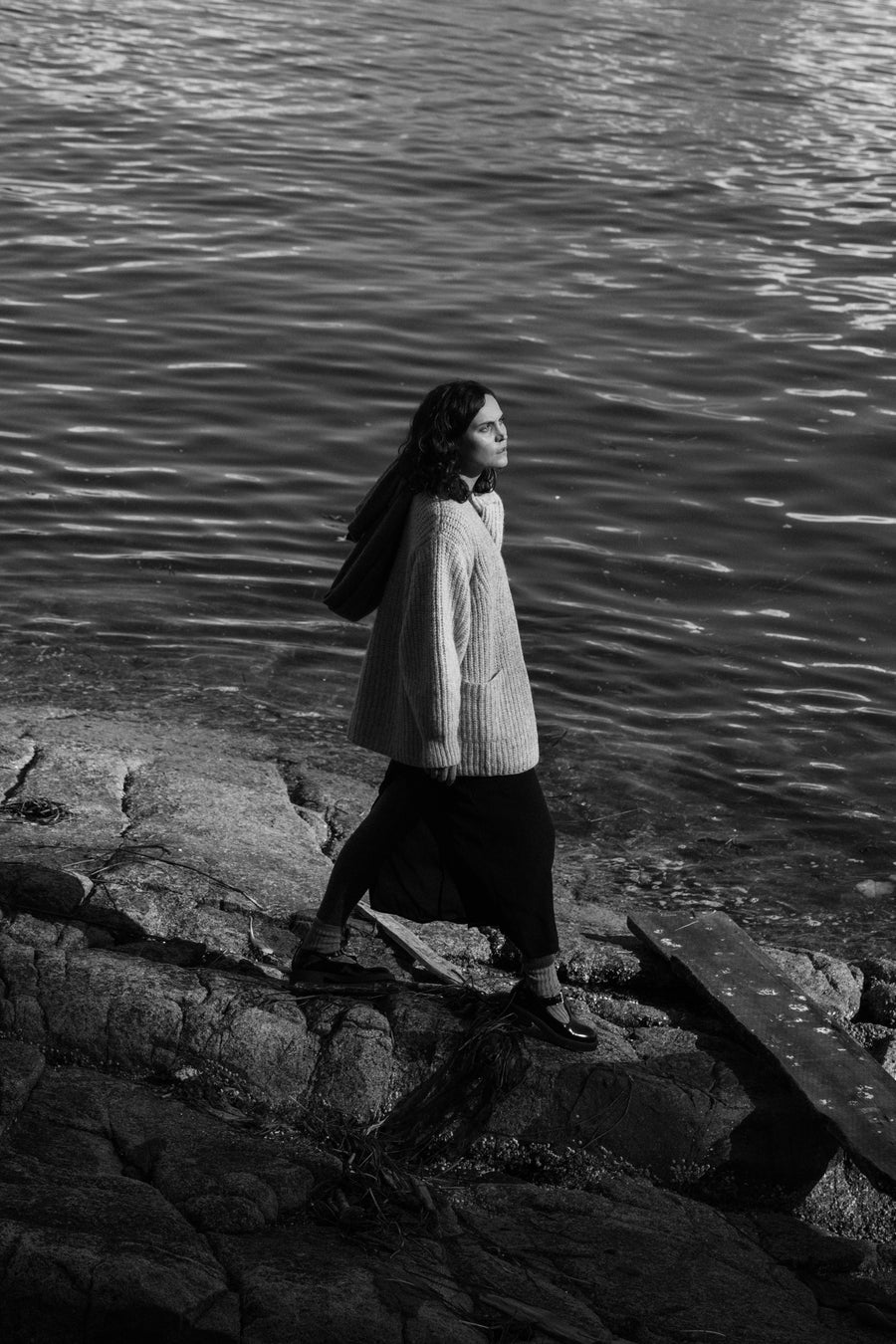 Marine Cardigan in Quartz