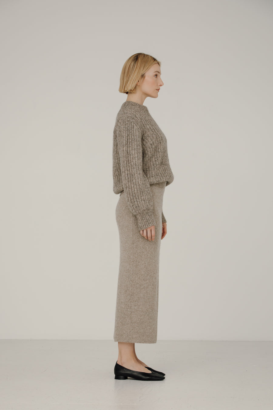 Nora Midi Skirt in Coriander