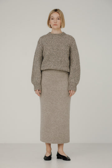 Nora Midi Skirt in Coriander