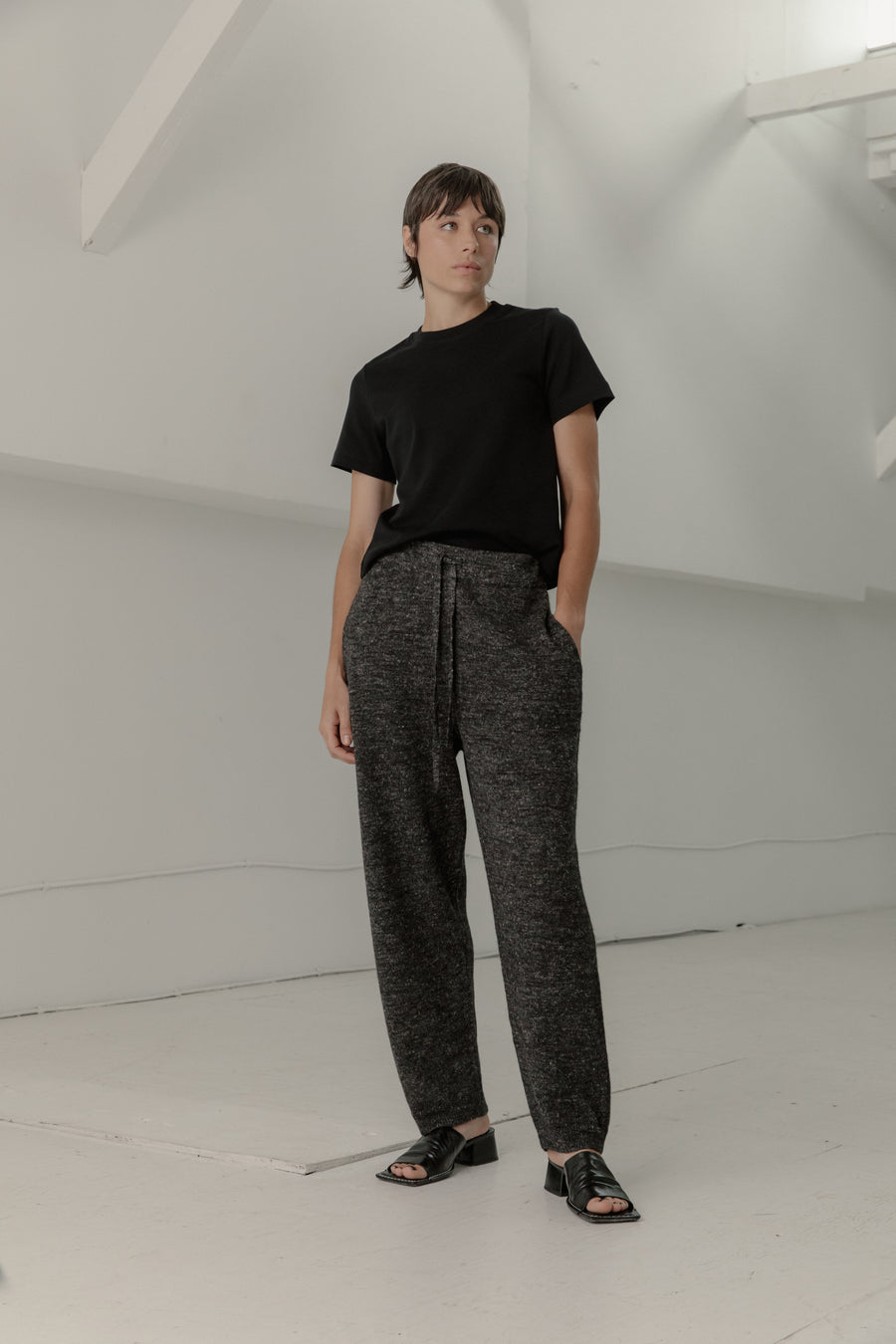 Ojai Pants in Speckled Black