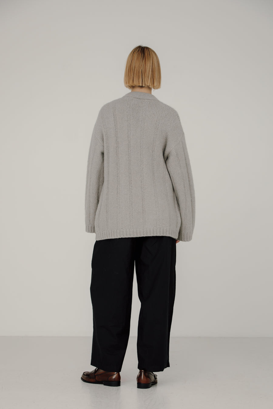 Roan Wrap Cardigan in Fog