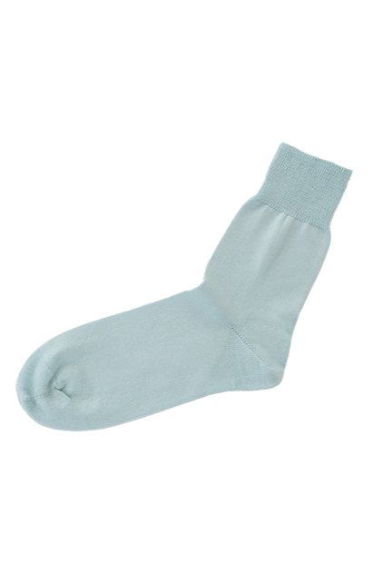 Egyptian Cotton Plain Socks in River