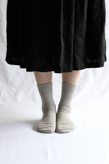 Egyptian Cotton Plain Socks in Grey