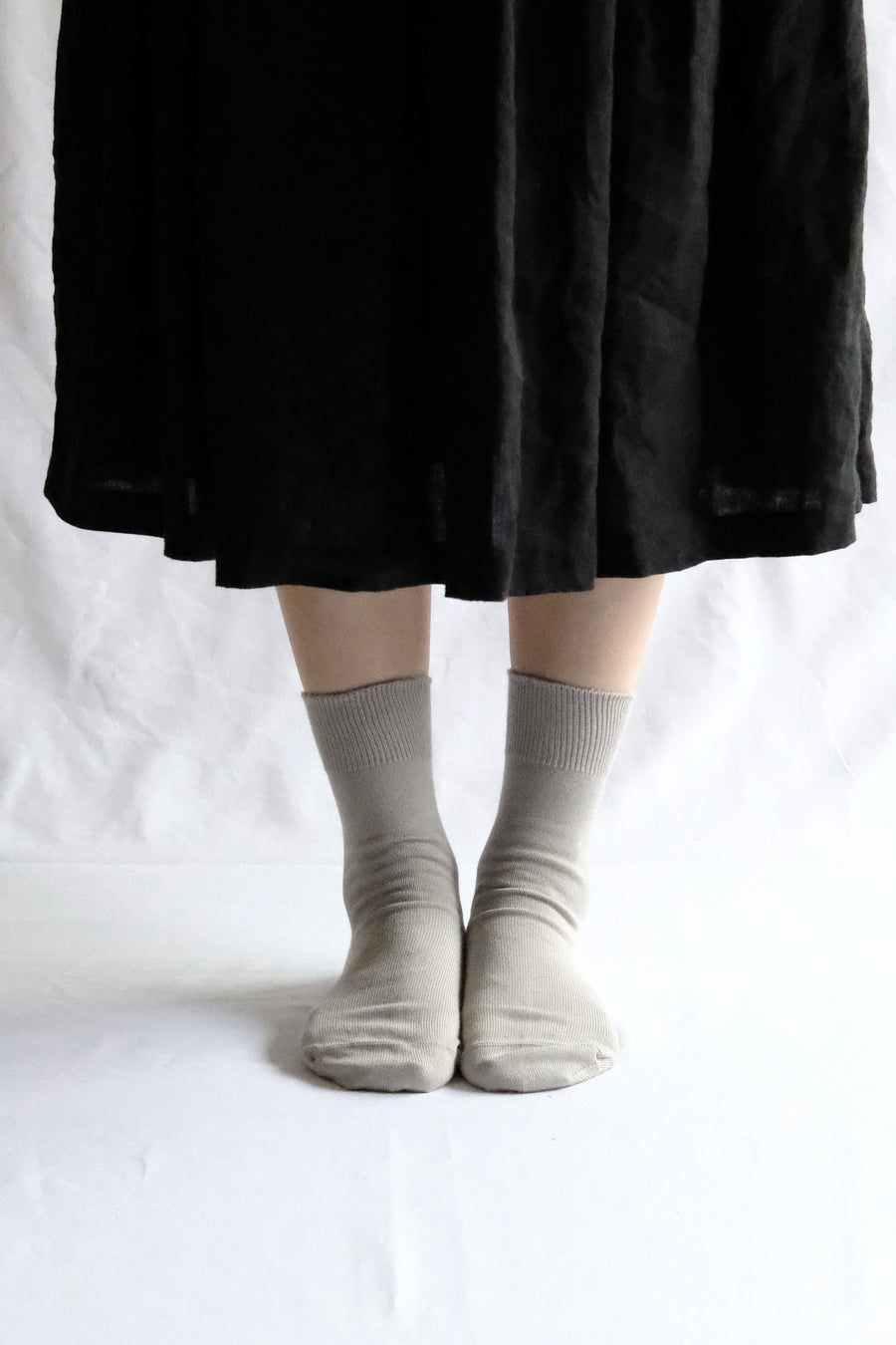 Egyptian Cotton Plain Socks in Grey