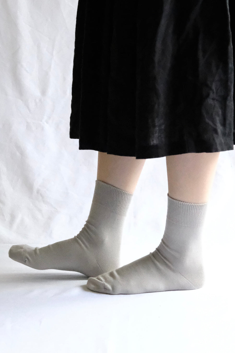 Egyptian Cotton Plain Socks in Grey