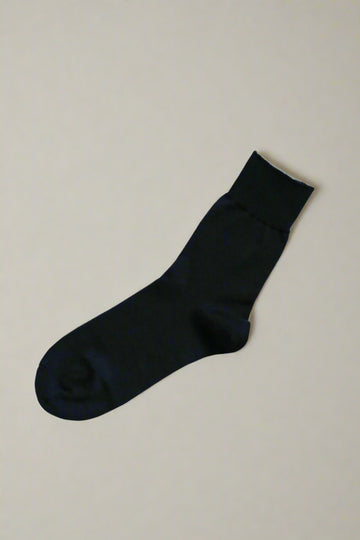 Egyptian Cotton Plain Socks in Black