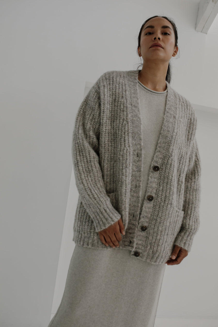 Harbour Cardi in Marble