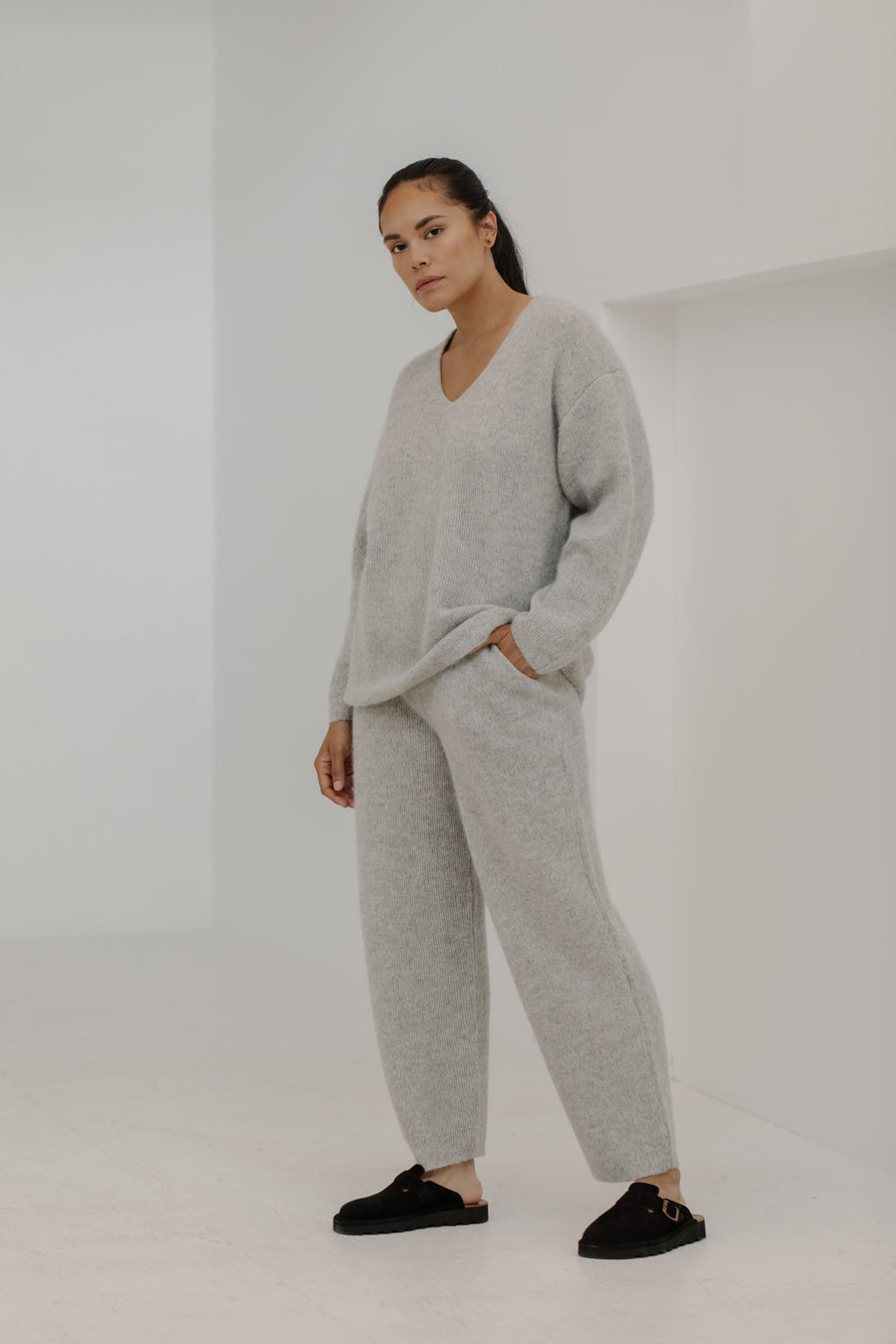 Jude Alpaca Pant in Fog